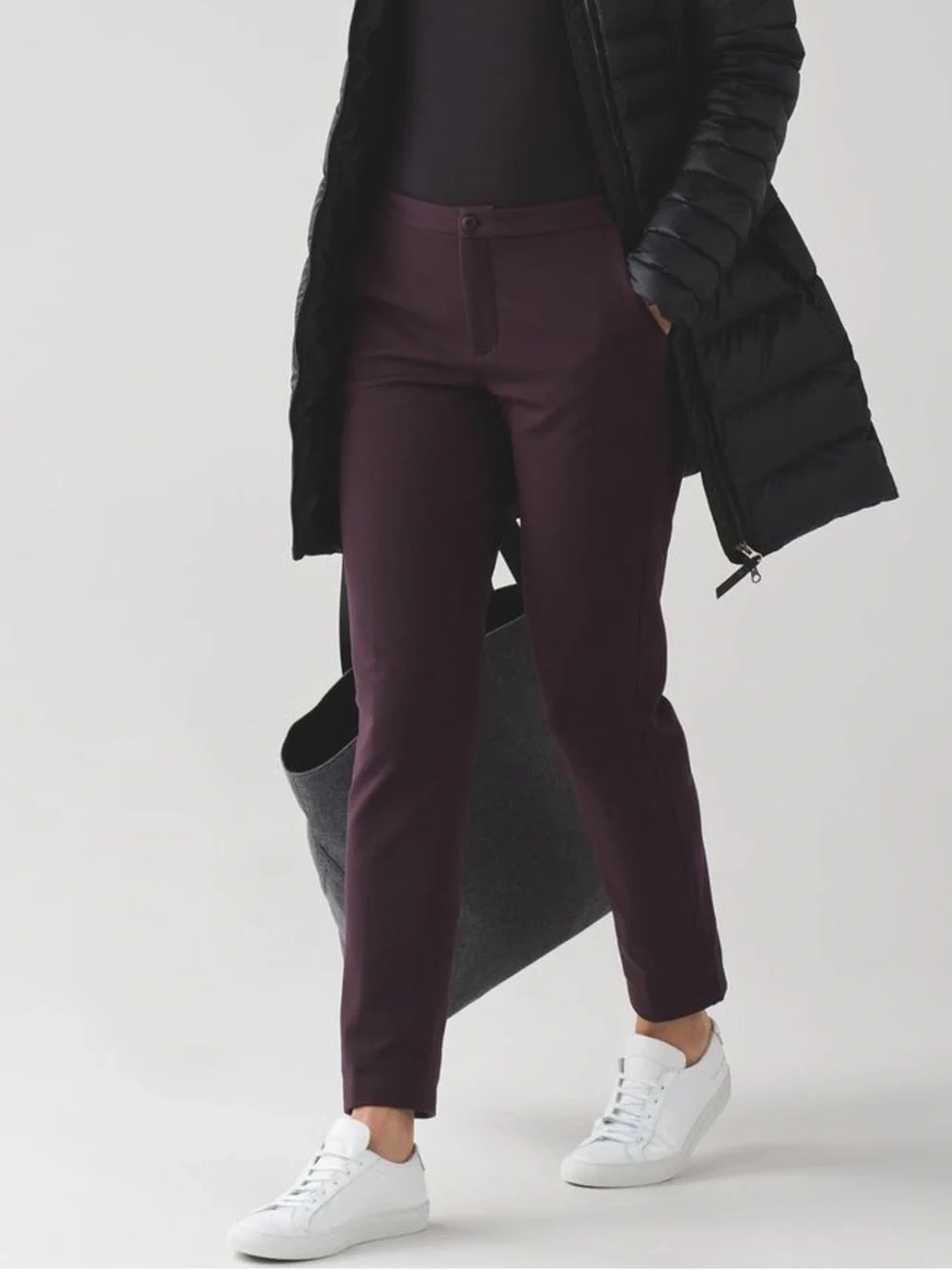 Lululemon City Trek Ponte Trouser size 8 in Black Cherry